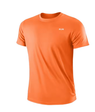 Heren Sportshirt Sneldrogend – Lichtgewicht Gym T-shirt met Ronde Hals voor Hardlopen en Training