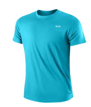 Heren Sportshirt Sneldrogend – Lichtgewicht Gym T-shirt met Ronde Hals voor Hardlopen en Training