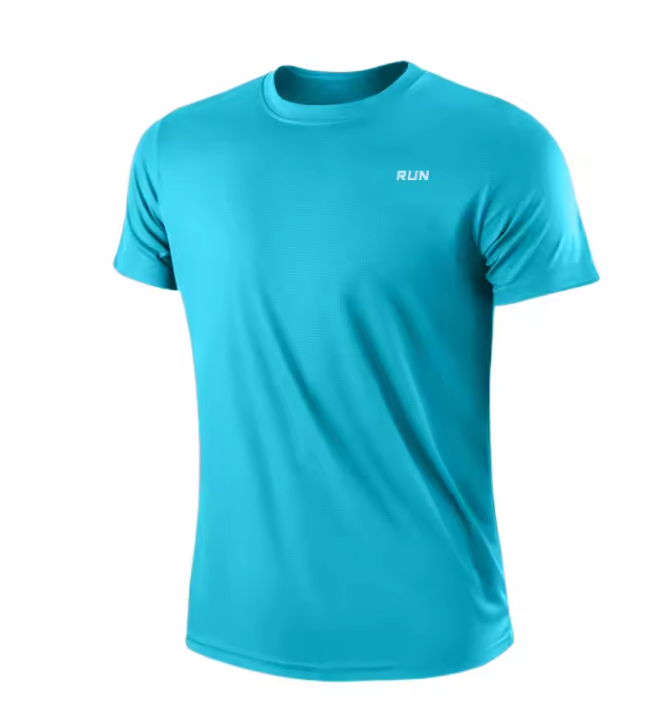 Heren Sportshirt Sneldrogend – Lichtgewicht Gym T-shirt met Ronde Hals voor Hardlopen en Training