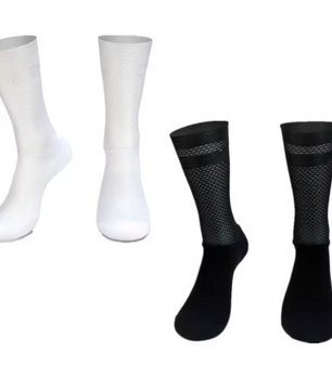Antislip Fietssokken met Siliconen Grip – Ademend Nylon Sport Sokken voor Hardlopen en Fietsen
