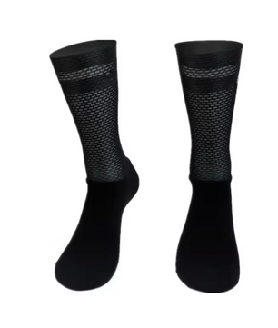 Antislip Fietssokken met Siliconen Grip – Ademend Nylon Sport Sokken voor Hardlopen en Fietsen