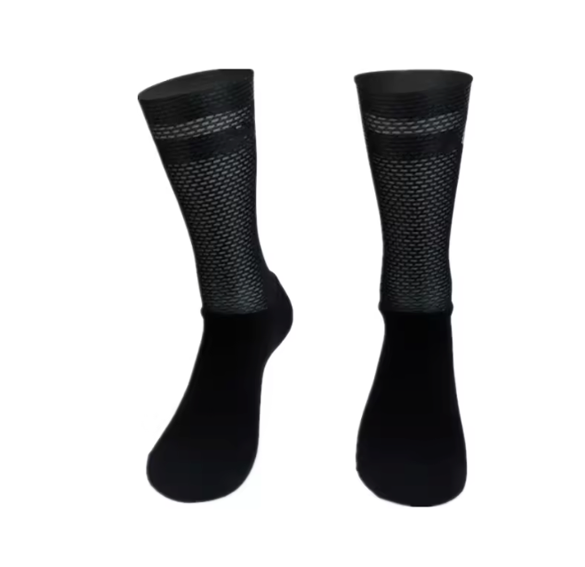 Antislip Fietssokken met Siliconen Grip – Ademend Nylon Sport Sokken voor Hardlopen en Fietsen
