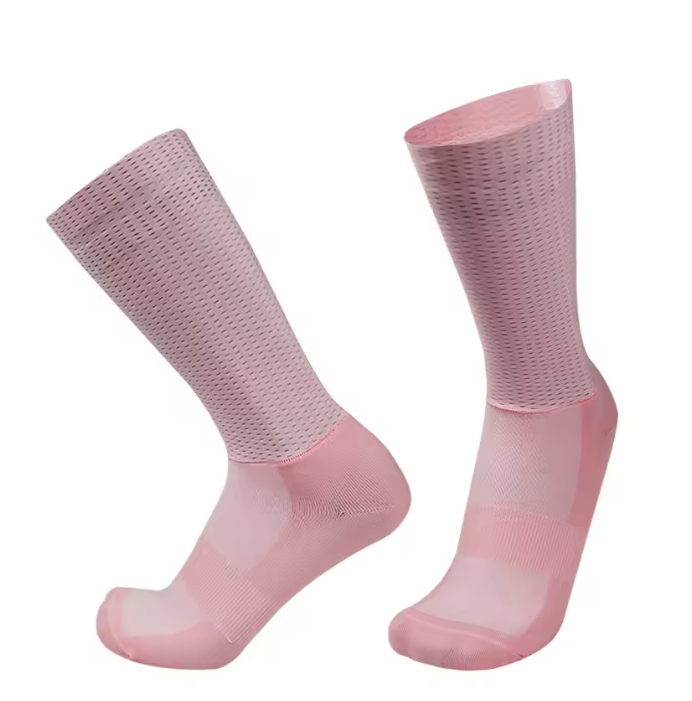 Antislip Fietssokken met Siliconen Grip – Ademend Nylon Sport Sokken voor Hardlopen en Fietsen