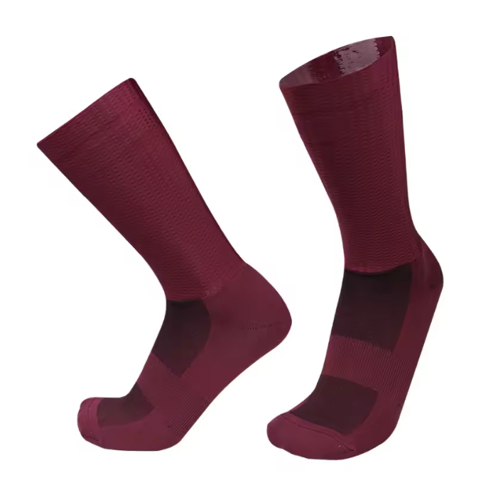 Antislip Fietssokken met Siliconen Grip – Ademend Nylon Sport Sokken voor Hardlopen en Fietsen
