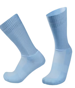 Antislip Fietssokken met Siliconen Grip – Ademend Nylon Sport Sokken voor Hardlopen en Fietsen