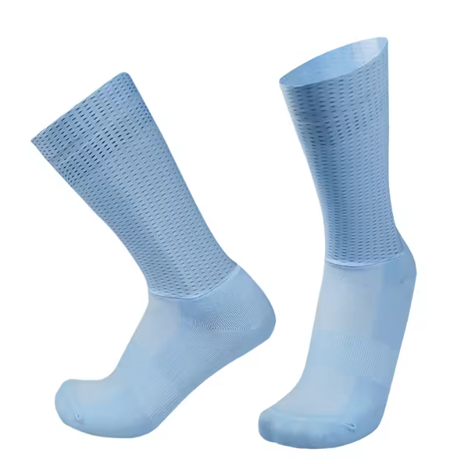 Antislip Fietssokken met Siliconen Grip – Ademend Nylon Sport Sokken voor Hardlopen en Fietsen