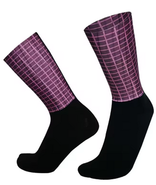 Antislip Fietssokken met Siliconen Grip – Ademend Nylon Sport Sokken voor Hardlopen en Fietsen