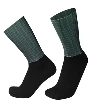 Antislip Fietssokken met Siliconen Grip – Ademend Nylon Sport Sokken voor Hardlopen en Fietsen