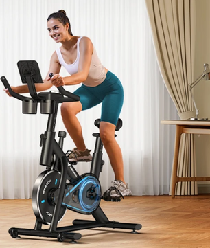 Hometrainer Fiets – Stil en Verstelbaar met Tablet Houder
