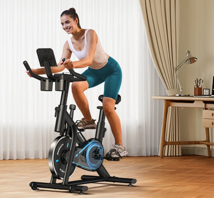 Hometrainer Fiets – Stil en Verstelbaar met Tablet Houder