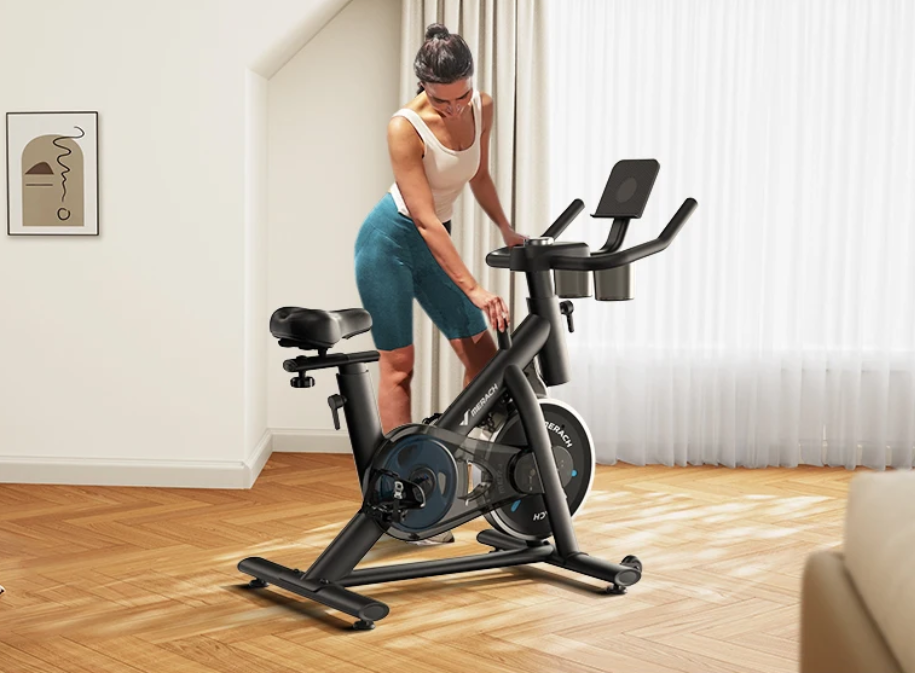 Hometrainer Fiets – Stil en Verstelbaar met Tablet Houder