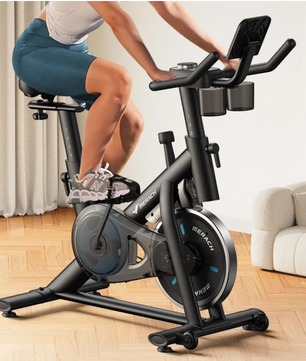 Hometrainer Fiets – Stil en Verstelbaar met Tablet Houder