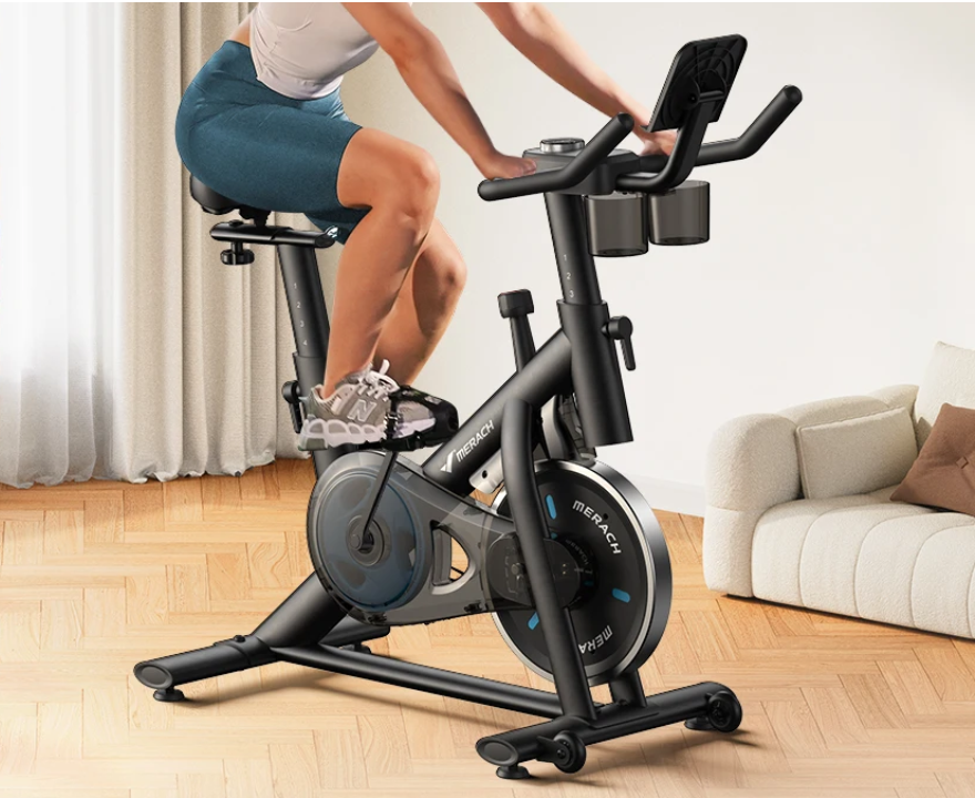 Hometrainer Fiets – Stil en Verstelbaar met Tablet Houder