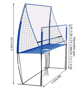 Multisport Net Set – Verstelbaar Volleybal, Badminton en Tennis Net met Draagtas