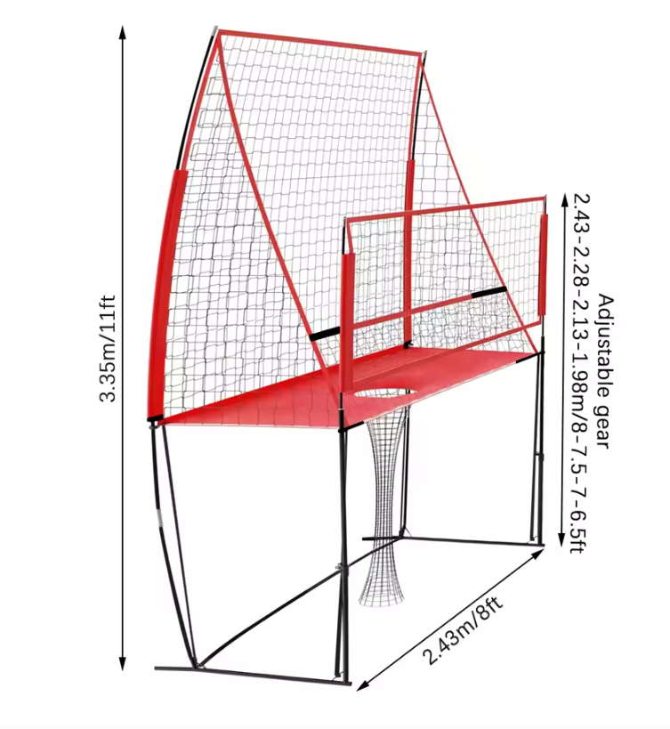 Multisport Net Set – Verstelbaar Volleybal, Badminton en Tennis Net met Draagtas