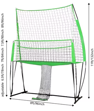 Multisport Net Set – Verstelbaar Volleybal, Badminton en Tennis Net met Draagtas