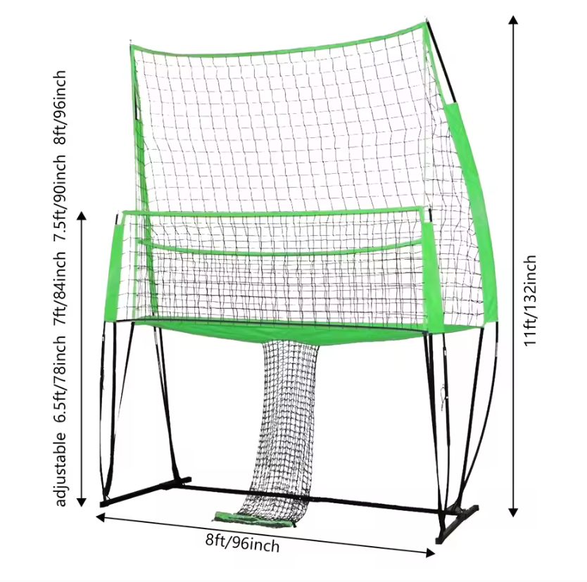 Multisport Net Set – Verstelbaar Volleybal, Badminton en Tennis Net met Draagtas