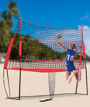Multisport Net Set – Verstelbaar Volleybal, Badminton en Tennis Net met Draagtas
