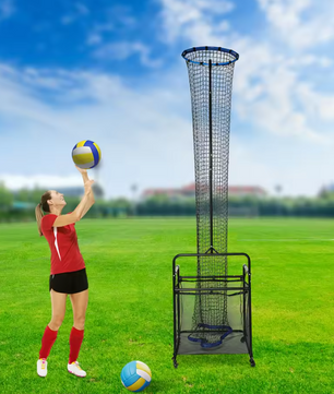 Volleybal Setter Trainingsnet – Verstelbare Hoogte en Hoek met Verrijdbaar Frame