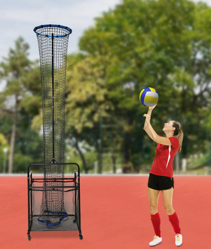 Volleybal Setter Trainingsnet – Verstelbare Hoogte en Hoek met Verrijdbaar Frame