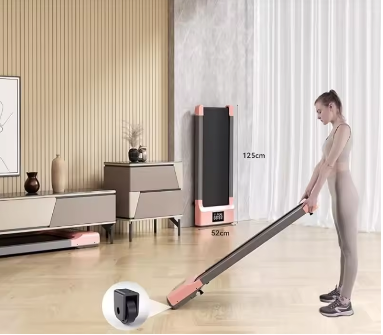 3-in-1 Compacte Loopband voor Thuis en Onder Bureau – Stil, Draagbaar en Ruimtebesparend Design