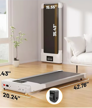 3-in-1 Compacte Loopband voor Thuis en Onder Bureau – Stil, Draagbaar en Ruimtebesparend Design