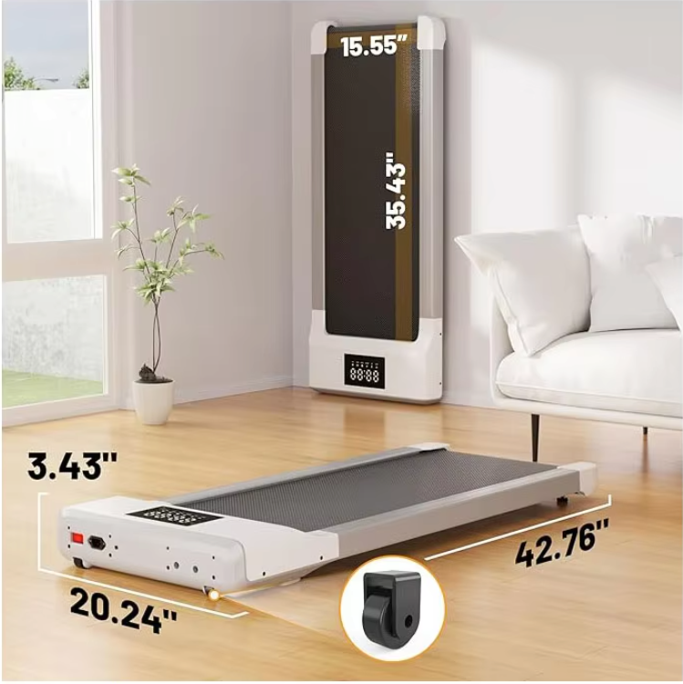 3-in-1 Compacte Loopband voor Thuis en Onder Bureau – Stil, Draagbaar en Ruimtebesparend Design