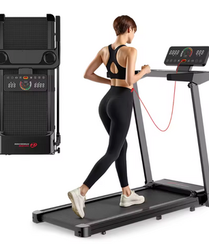 Opvouwbare Loopband voor Thuis – 1-12 km/u, 12 Programma’s, LCD-scherm en Hellingfunctie