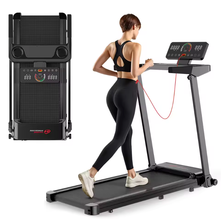 Opvouwbare Loopband voor Thuis – 1-12 km/u, 12 Programma’s, LCD-scherm en Hellingfunctie