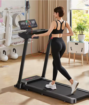 Opvouwbare Loopband voor Thuis – 1-12 km/u, 12 Programma’s, LCD-scherm en Hellingfunctie