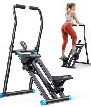 Opvouwbare Verticale Trapklimmer – Verstelbare Weerstand en Full Body Cardio Trainer voor Thuis