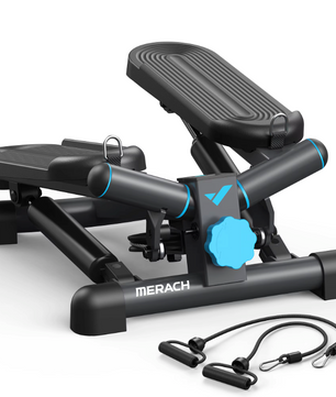 Mini Twist Stepper met Weerstandsbanden – Compacte Full Body Cardio Trainer voor Thuisgebruik