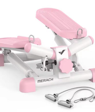 Mini Twist Stepper met Weerstandsbanden – Compacte Full Body Cardio Trainer voor Thuisgebruik