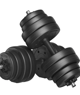 2-in-1 Dumbbell Set met Halterstang – Verstelbaar Gewicht Tot 30 kg voor Krachttraining Thuis