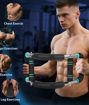 Twister Arm Trainer – Draagbare Power Twister Bar met Veerweerstand voor Borst- en Krachttraining