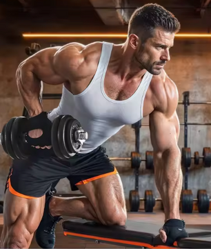 2-in-1 Halterset met Verstelbaar Gewicht – Dumbbells en Halterstang tot 30 kg voor Thuisfitness