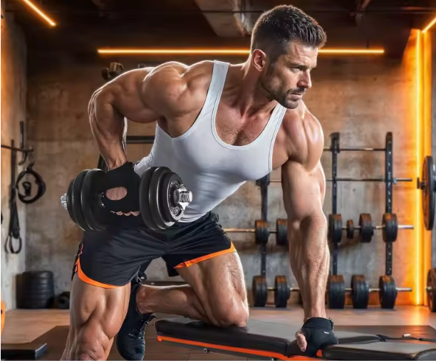 2-in-1 Halterset met Verstelbaar Gewicht – Dumbbells en Halterstang tot 30 kg voor Thuisfitness