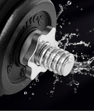 2-in-1 Halterset met Verstelbaar Gewicht – Dumbbells en Halterstang tot 30 kg voor Thuisfitness