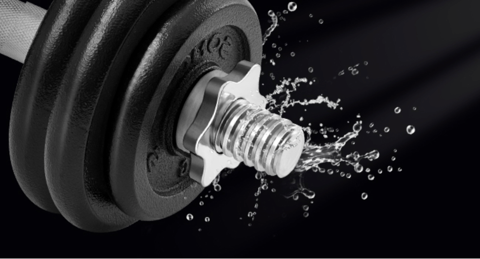 2-in-1 Halterset met Verstelbaar Gewicht – Dumbbells en Halterstang tot 30 kg voor Thuisfitness