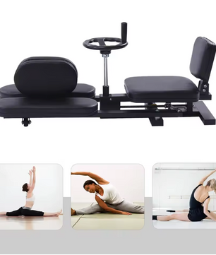 Beenspreider Stretchmachine – 3-Staaf Beenstretcher met Verstelbare Hoek tot 180° voor Flexibiliteitstraining