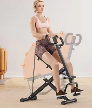 Squat Machine met Weerstandsbanden en LCD Monitor – Opvouwbare Fitness Trainer voor Thuisgebruik