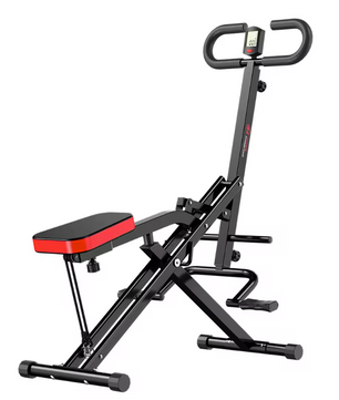 Squat Machine met Weerstandsbanden en LCD Monitor – Opvouwbare Fitness Trainer voor Thuisgebruik