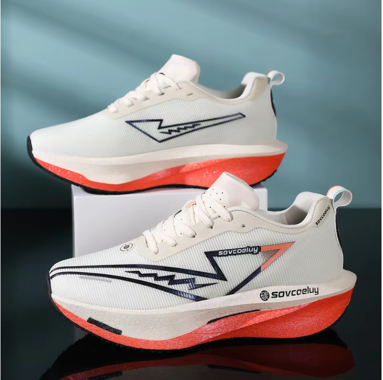 Carbon Hardloopschoenen – Lichtgewicht Ademend en Antislip Sport Sneakers voor Marathon en Training