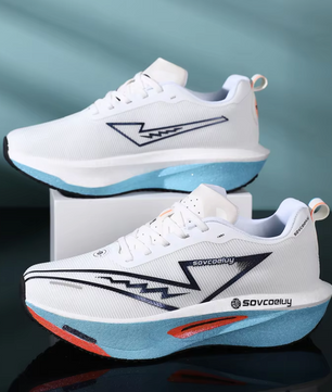 Carbon Hardloopschoenen – Lichtgewicht Ademend en Antislip Sport Sneakers voor Marathon en Training