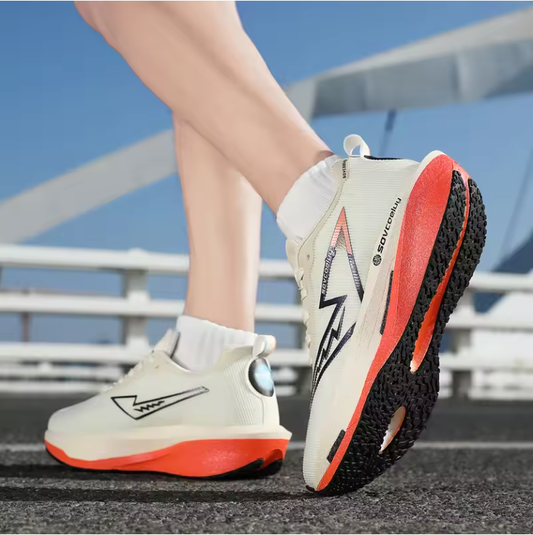 Carbon Hardloopschoenen – Lichtgewicht Ademend en Antislip Sport Sneakers voor Marathon en Training