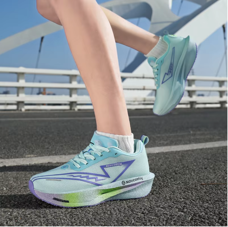 Carbon Hardloopschoenen – Lichtgewicht Ademend en Antislip Sport Sneakers voor Marathon en Training