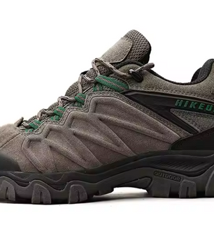 Leren Wandelschoenen Heren – Duurzame Outdoor Trekking Schoenen met Antislip Zool en Vetersluiting
