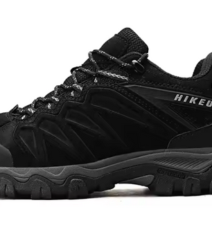 Leren Wandelschoenen Heren – Duurzame Outdoor Trekking Schoenen met Antislip Zool en Vetersluiting