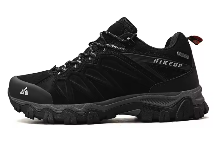 Leren Wandelschoenen Heren – Duurzame Outdoor Trekking Schoenen met Antislip Zool en Vetersluiting