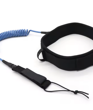 Surf Leash Tailleband 304 cm – Verstelbaar Veiligheidstouw voor SUP en Surfplank
